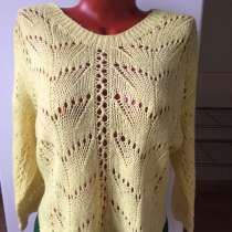 Кофта ручной работы желтая вязаная, в Москве