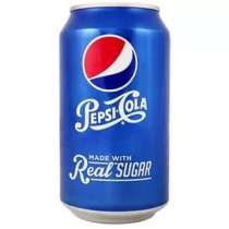 Pepsi-Cola Real Sugar в жестяной банке, 0.355 литра, США, в Владивостоке