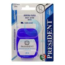 Зубная нить PresiDENT Multi-Active вощеная, 25 м, в Москве